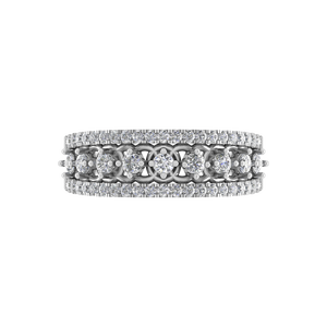 950 Platinum Original Diamond Eternity Band <b>Ring</b> Moissanite Anniversary Jewelry <b>Custom</b> <b>Ring</b> For Women Fine Jewelry OEM ODM - Product Image 3