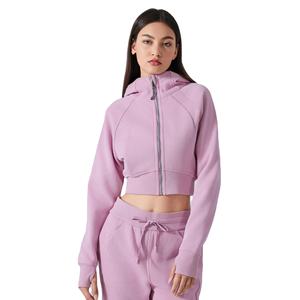 Chaqueta de Yoga Informal para Mujer, Corte Regular, Ajustada, Otoño Invierno, Nueva, con Cremallera, Capucha, Sudadera Tipo Cárdigan, 100% Algodón, Anti-Pilling - Product Image 1