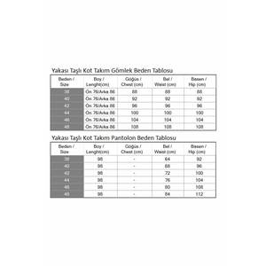 Ensemble 2 pièces en jean clouté bleu clair MSW19183-1 – Tenue décontractée d'été : Haut long à col rond et short midi longueur genou 100 % polyester - Product Image 4