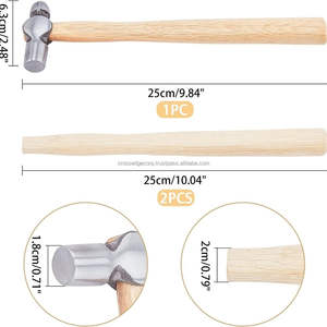 Marteau à sabot de cheval de haute qualité ferrage Marteau de haute qualité Logo personnalisé Outils de maréchal-ferrant Marteau Manche en bois en acier - Product Image 4