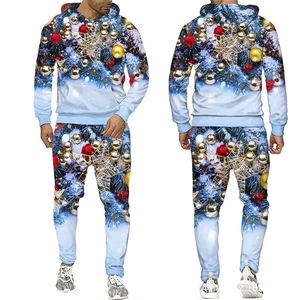 Survêtement de Noël chaud et décontracté, idéal pour les réunions festives, les soirées douillettes et le confort quotidien en hiver - Product Image 4