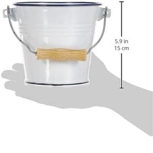 Prix le plus bas, jardinière galvanisée, petits seaux en métal pour vase à fleurs, plantation de ferme, jardinières d'extérieur pour la décoration du jardin - Product Image 4