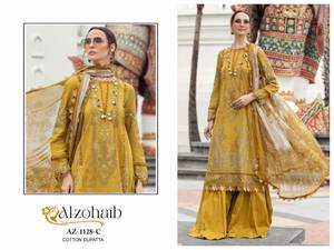 Collection exclusive de costumes pakistanais Dupatta en coton disponible au tarif de gros pour les soirées décontractées et les soirées - Product Image 5