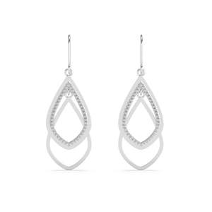 Boucles d'oreilles pendantes géométriques en perles plaquées or vintage pour mariages et cadeaux de fête - Product Image 1