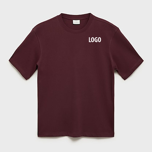 Vente en gros T-shirt uni en coton pour homme avec logo personnalisé T-shirt vierge décontracté à manches courtes - Product Image 4