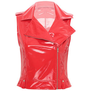Haute qualité femmes cuir de vachette gilet nouveauté en cuir véritable coquille coton décontracté coupe-vent vêtements d'extérieur prix de gros - Product Image 2