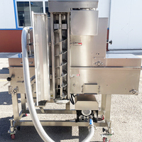 Machine de dépoussiérage continue SUS304 avec système de récupération de poudre entièrement automatique pour ligne de production de frites de viande