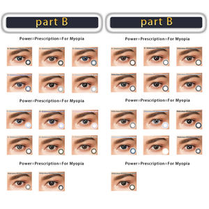 Boîte à lentilles de contact respirante personnalisée, emballée dans un sac OPP, service complet pris en charge, usine en Chine, lentilles colorées de 14,2 mm, une paire - Product Image 4