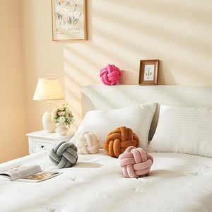 Modern Art Deco Metal Ball Sphere Knot Polyester Cotton Decorative Enhances <b>Table</b> <b>Desk</b> for Living Room Bedroom Office Home Decor - Product Image 2