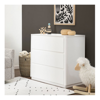 Commode en bois massif pour bébés et enfants avec 8 tiroirs Rangement moderne pour enfants et adolescents Meubles de commode pour bébés et enfants