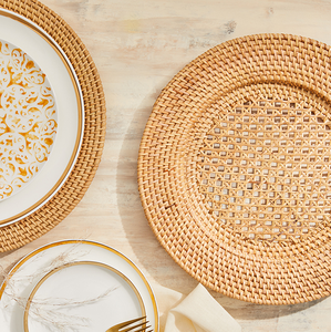 Decorative Rattan Placemat Charger Natural <b>Woven</b> <b>Coaster</b> Plate Liner Wholesaler Table Dinner Placemats Vietnamese Supplier - Product Image 2