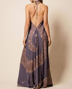 ชุดแม็กซี่เดรสยาวสำหรับผู้หญิงชุดเดรสลำลองสำหรับฤดูร้อนแบบผูกย้อมสีสำหรับวันหยุดแบบโบฮีเมียนใหม่2025 - Product Image 4