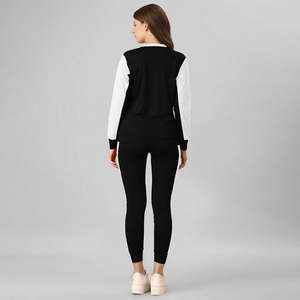 El mejor fabricante de Pakistán, chándal para mujer, nuevo chándal de último diseño para mujer, chándal de mujer de Color sólido de algodón 100% - Product Image 3