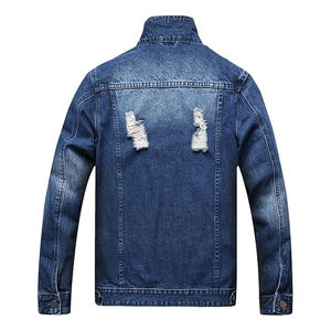 Chaqueta Vaquera Vintage para Hombre, Estilo Otoño-Invierno, Deslavada al Ácido, Venta al por Mayor, Alta Calidad, Moda Urbana, Cortavientos, Transpirable, Secado Rápido - Product Image 2