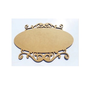Thiết kế mới MDF Tên tấm cơ sở hình tròn hoa lá thiết kế cổng chính trang trí mục tùy chỉnh logo MDF Tên tấm cơ sở - Product Image 4