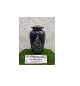 Urne funéraire de luxe en aluminium de style américain de conception classique de haute qualité pour les cendres humaines adultes - Product Image 1