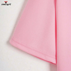 Precio de Venta caliente entrenamiento de manga corta peso ligero gimnasio Plain Crop Top camiseta mujer para la venta - Product Image 4