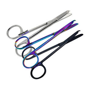 กรรไกรเย็บผ้าสเตนเลสเคลือบสีดำ 30 ชิ้น ขนาด 4.5 นิ้ว สำหรับเย็บแผลแบบละเอียดอ่อน ยี่ห้อ Wenquar Surgical - Product Image 1