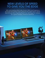 Moniteur portable ARZOPA 16,1 pouces 1080P FHD HDR 144 Hz 100 % sRGB pour la conception et les jeux, ultra fin pour ordinateur portable/PC/Mac/PS3/4/5/Xbox