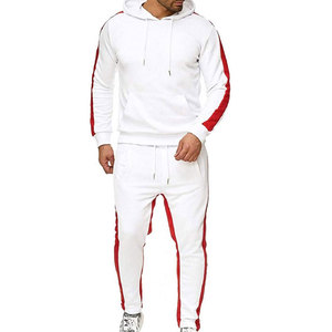 OEM personalizado para hombre a prueba de viento Tech Fleece chándal de gran tamaño bloque de color con cremallera completa Sudadera con capucha pantalones conjunto Jogging Suit - Product Image 3