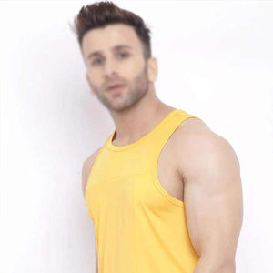 Camiseta sin mangas de entrenamiento para hombre, sin mangas, para entrenamiento de gimnasio, culturismo, color personalizado, OEM, 100% algodón, camiseta sin mangas para gimnasio para hombre - Product Image 2