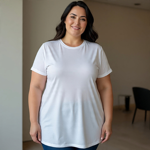 Surdimensionné Goutte Épaule T-shirts Femmes D'été Lâche T-shirts Dames Ras Du Cou Printemps Jogging T-shirts Dames - Product Image 3