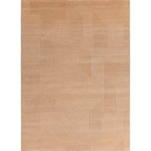 Alfombra de Lana Azalea Gold Anudada a Mano, Diseño Geométrico de Gran Tamaño para el Hogar, Estilo Clásico para Sala de Estar o Dormitorio - AIWL-3085 - Product Image 1