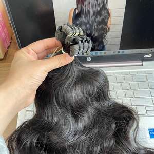 ALTA CALIDAD SUPERIOR Cinta lista para enviar Cinta de color rubio Extensión de cabello Ins Gran cantidad Sin enredos Sin caída de cabello - Product Image 6