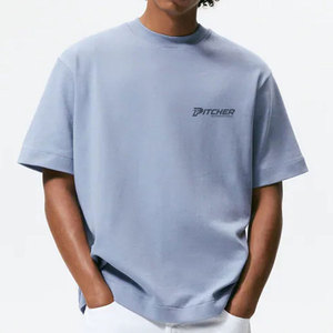 Camiseta Exclusiva para Hombre, Talla Grande, Corte Holgado y Relajado, Diseño Urbano Contemporáneo, Tela de Algodón Suave, Cómoda para Uso Diario - Product Image 1