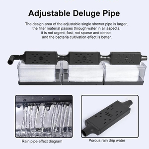 Filtre à eau pour aquariums en plastique rectangulaire, durable, 3 couches, 3 grilles, ultra silencieux, écologique - Product Image 5