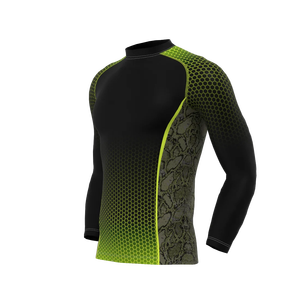 Custom Compression <b>Shirts</b> Men Customized Sublimation Rash Guards Men Fighting Long Sleeve - Product Image 3