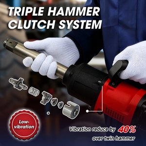 Llave de Impacto Neumática de Alta Resistencia de 7.4 kg y 1/2 Pulgada |   Pistola Neumática de Triple Martillo con Embrague, 2,100 FT-LB de Torque Máximo, Garantía OEM de 1 Año - Product Image 2