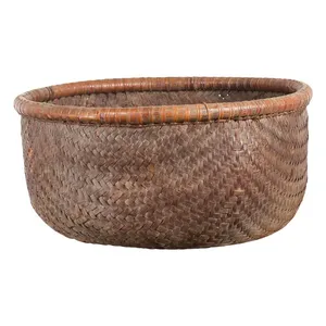 ชามใส่อาหารหวายทรงกลมขนาดใหญ่พร้อมน้ำตาลสำเร็จรูปเหมาะสำหรับการผสมและใช้ในครัว2ชิ้น - Product Image 1