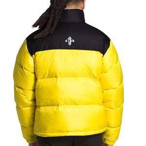 2025 CHAQUETA PUFFER BRILLANTE-Chaqueta de plumón acolchada púrpura para hombre Chaqueta de plumón de invierno con logotipo personalizado de ATLANTIC - Product Image 2