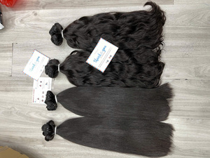 Venta Relámpago 2025: Paquetes de Cabello Natural 100% con Cutícula Alineada, Venta al por Mayor, Sin Caída, Sin Enredos, Extensiones de Cabello Humano Ondulado Natural de Vietnam - Product Image 4