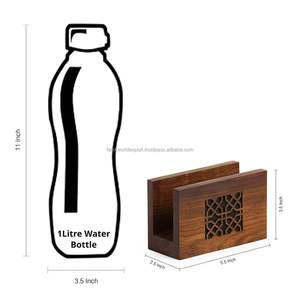 Porte-serviettes en bois d'acacia de qualité supérieure pour table de cuisine moderne Porte-serviettes en bois pour carré avec marque personnalisée Par FWE - Product Image 3