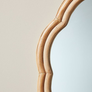 Miroir mural en rotin naturel pour la décoration de la maison fait à la main - Product Image 3