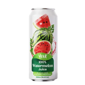 490Ml Pure Watermeloen Sap Drinken Vinut Geen Suiker Toegevoegd, Gratis Monster, Private Label, Groothandel Leveranciers (Oem, Odm)