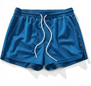 INDEX APPAREL Pantalones Cortos Bermuda de Algodón de Color Sólido para Hombre, Cintura Media, con Cordón Ajustable, Casuales, con Bolsillos - Product Image 6
