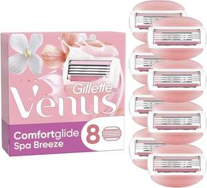 Gillette-Cuchillas de afeitar Venus Comfortglide para mujer, Lubrastrip con un toque de aceites botánicos, Spa, 8 unidades - Product Image 5