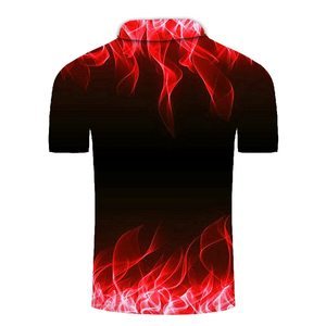 Chemises décontractées pour hommes à manches courtes avec logo personnalisé, marque privée, 100% coton, tissu tricoté, impression numérique, service OEM, grandes tailles - Product Image 3