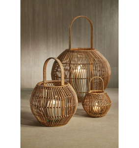 Lanterne en rotin tressé faite à la main, écologique, personnalisable, de haute qualité, style vintage, décoration d'intérieur, Vietnam - Product Image 4