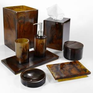 Eco-friendly resin bathroom accessories Resin bathroom <b>set</b> with <b>soap</b> dish Resin Bathroom <b>Set</b> Marble <b>Gift</b> - Product Image 3