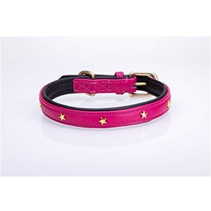Collar de perro de cuero hecho a mano de la mejor calidad con diseño acolchado suave Fabricante Proveedor y mayorista indio superior Saman Exports - Product Image 3