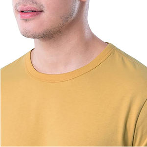 Camiseta Personalizada Unisex con Cuello Redondo, Algodón Orgánico Grueso, Diseño Liso, Tallas Grandes, Corte Regular, Tejido de Punto, Diseño Digital - Product Image 6