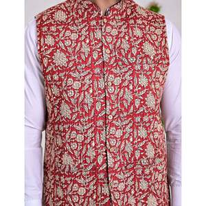 Veste d'hiver pour homme à motifs imprimés et boutons décoratifs pour l'extérieur - Product Image 2