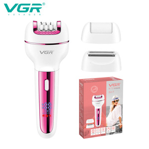 Depiladora Eléctrica 3 en 1 VGR732 para Mujer, Máquina de Depilación Indolora con Pinzas y Lima para Pies - Product Image 1