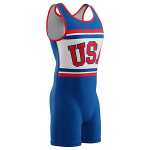 High Quality Custom Sublimated Wrestling Singlet USA <b>Men</b> Youth Pro Wrestling Uniform Breathable Spandex Wrestling <b>Bodysuit</b> - Product Image 6