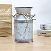 Vase en métal shabby chic français, vase galvanisé pour fleurs, bidon à lait, seau rustique, décoration de ferme - Product Image 6