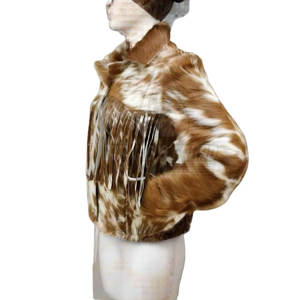 Veste en cuir de vache pour femmes, best-seller, respirante, tricotée, confortable, écologique, hiver - Product Image 4